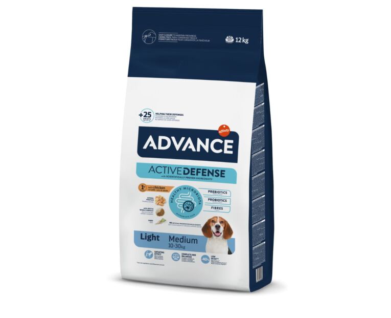 Advance Medium Light Frango e Arroz Adulto 12 kg