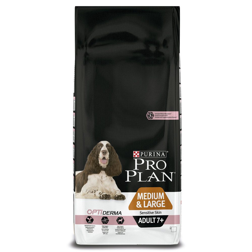 Pro Plan OptiDerma Medium/Large Adulto 7+ Salmão