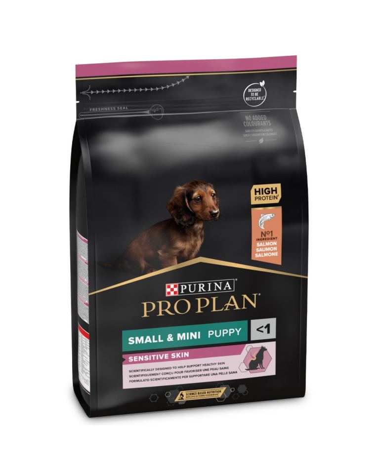 Pro Plan Sensitive Skin Small & Mini Puppy Salmão