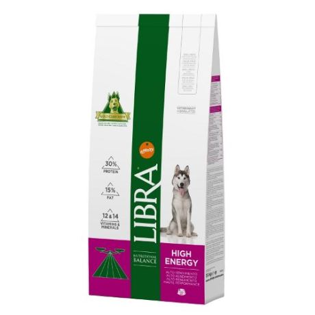 Libra Energy Alto Rendimento é um alimento completo e equilibrado para cães adultos.