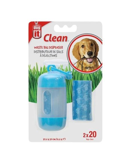 DISPENSADORES DE SACOS PARA CÃES AZUL