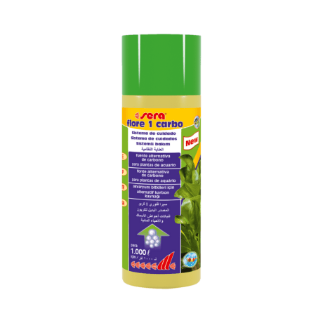 Em combinação com os cuidados básicos para plantas de sera, Sera Flore 1 Carbo garante um crescimento forte e saudável das plantas e, portanto, evita naturalmente a presença de algas no aquário.