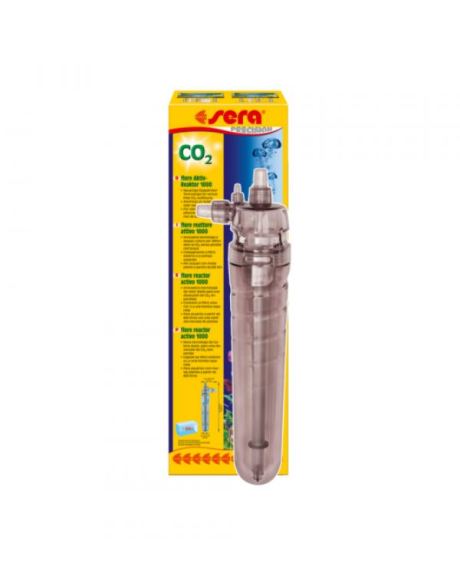 O sera flore reator ativo de CO2 integrado num ciclo de água já existente, como por exemplo filtro exterior.