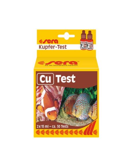 sera teste de cobre (Cu) serve para determinar facilmente o nível de cobre na água doce, mas também água salgada.