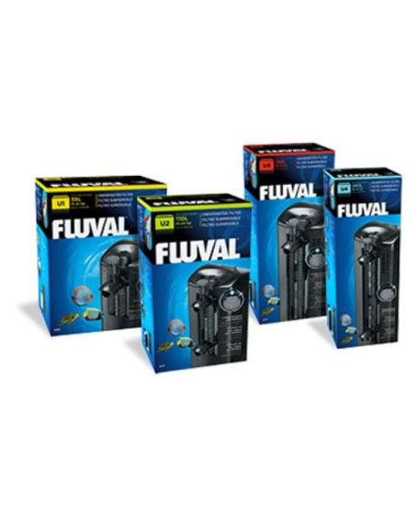 Filtro interno Fluval U para aquários, terrários e terrários para tartarugas é o filtro ideal como solução única ou filtro complementar ou onde um filtro externo não pode ser colocado.