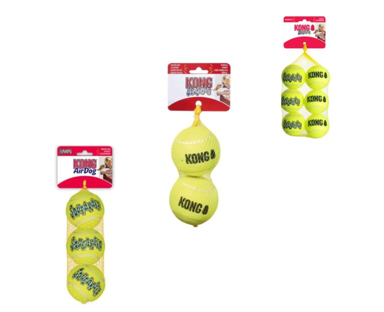 Kong AIR SQUEAKER Bola Tenis Pack