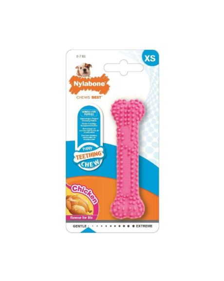 Osso Nylabone Puppy Teething Dental ROSA