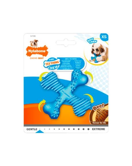 Nylabone Puppy Teething "X" Bone