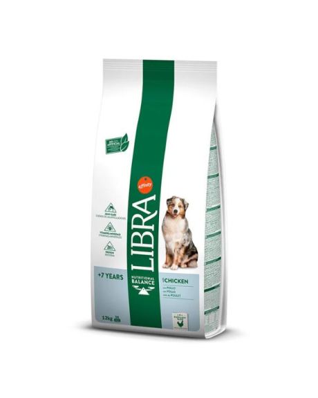 Libra Frango Sénior 7+ é um alimento completo e equilibrado para cães com mais de 7 anos.
