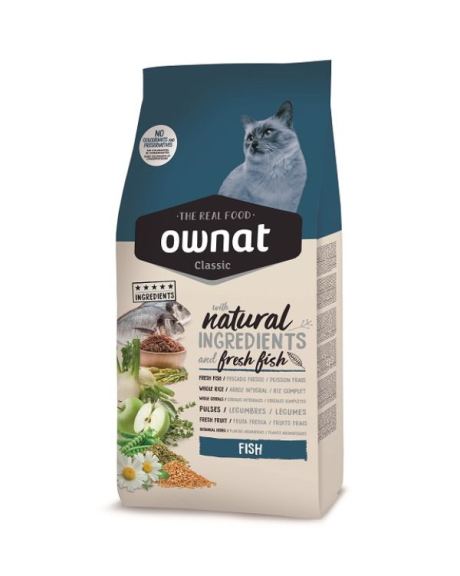 Ração Ownat Classic Fish para Gatos