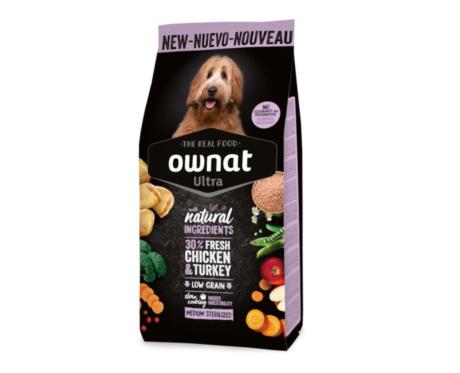 Ração Ownat Ultra Medium Sterilized para cães adultos esterilizados de porte médio
