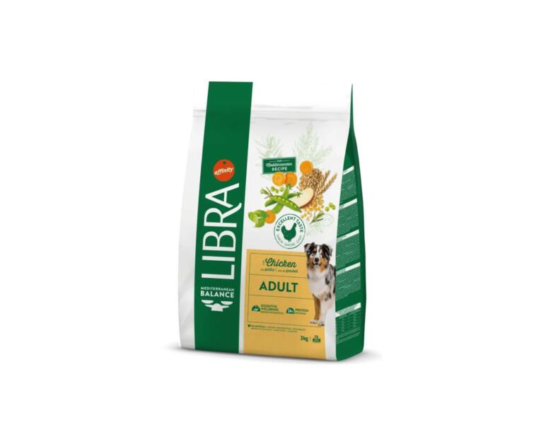 O Libra Adult Frango é uma ração completa com frango, especialmente concebida para cães adultos.