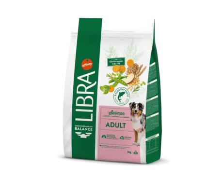 Libra Cão Adult Salmão é uma ração completa e equilibrada, ideal para cães adultos