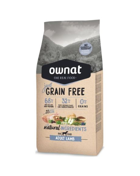 Ração Ownat Just Grain Free Adult lamb
