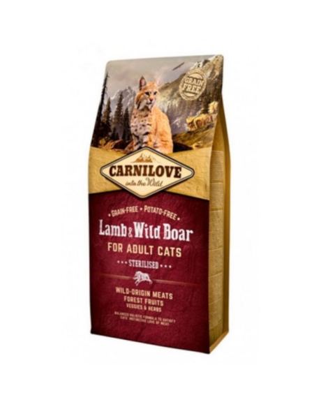 Carnilove Cat Adult Sterilised Lamb & Wild Boar