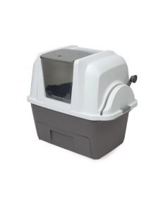Economize tempo a limpar a toilete do seu gato. A Toilete Automática SmartSift Catit é uma caixa de areia automática para gatos.