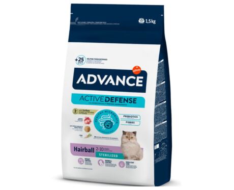 Advance Sterilised Hairball Perú e arroz
