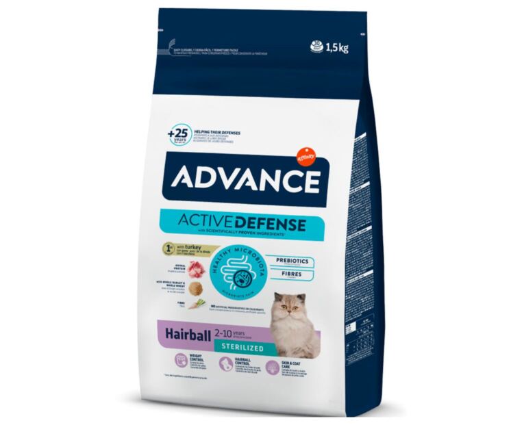 Advance Sterilised Hairball Perú e arroz