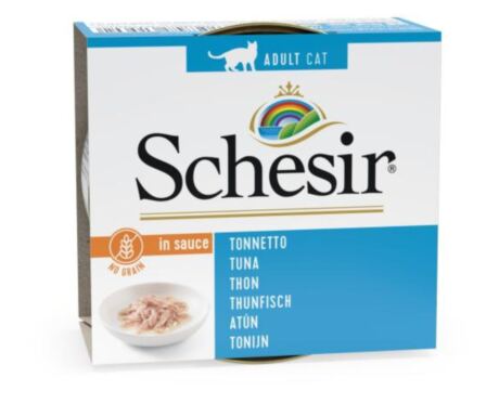 Schesir Gato Atum em Molho Natural Lata 70gr