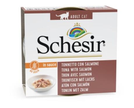 Schesir Gato Atum com Salmão em Molho Natural