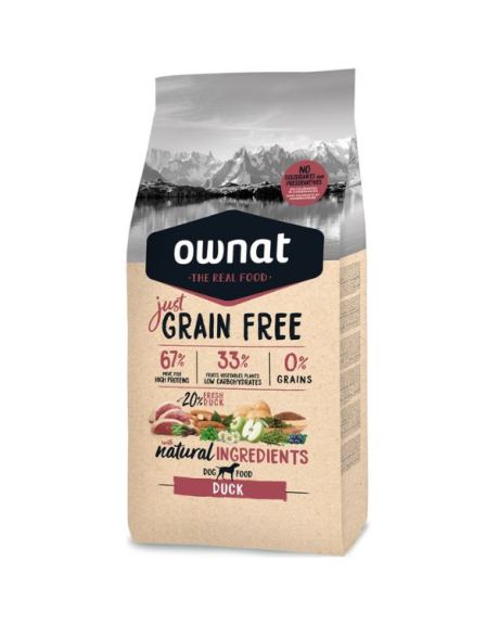 Ração Ownat Just Grain Free Adult Duck