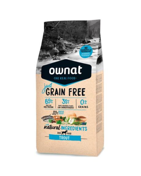 Ração Ownat Just Grain Free Adult trout