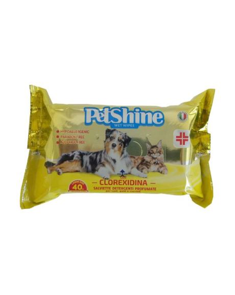 Toalhitas Petshine Cloroexidina 40 unid