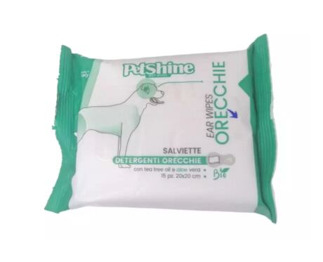 Toalhitas Petshine para Limpeza de Ouvidos