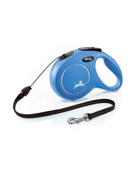 Trela FLEXI New Classic Corda Azul