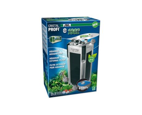 JBL CristalProfi e1902 greenline é um filtro exterior para uma água limpa e saudável do aquário.