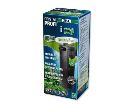 JBL ProCristal i100 é um filtro interno para aquários com um volume de 90 a 160 litros (80-100 cm) com potência de bomba regulável até 300-720 l/h ou seja, com o objetivo de uma água mais  cristalina e rica em oxigénio.