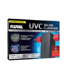 Clarificador UVC Fluval,  fácil e rápido de conectar à maioria das instalações com filtros externos do mercado, o Clarificador UVC elimina bactérias e algas suspensas para um aquário limpo e saudável.
