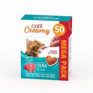 Catit Creamy Snack Cremoso Atúm 50 unidades
