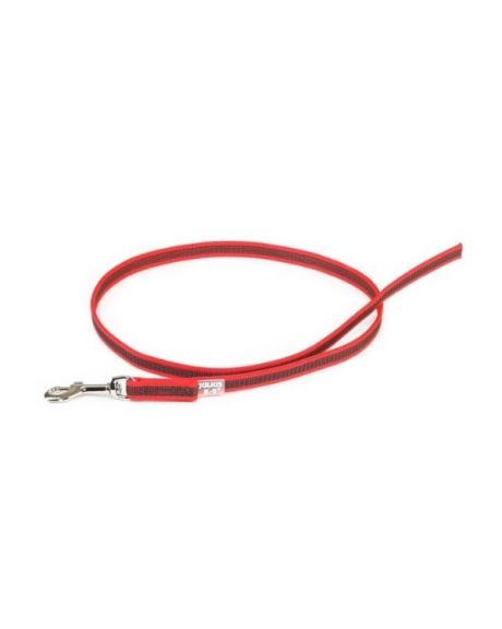 Trela Color & Gray Super-Grip com pega vermelho