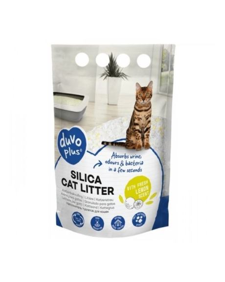 Duvo+ Areia Sílica De Limão Para Gato - 5 L