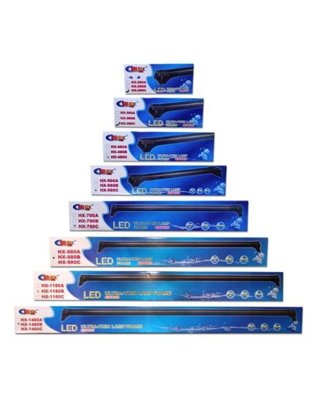 Luminaria Sea Star Led HX especialmente desenvolvida para o perfeito crescimento das platas, promovendo também a vitalidade dos peixes no aquário.