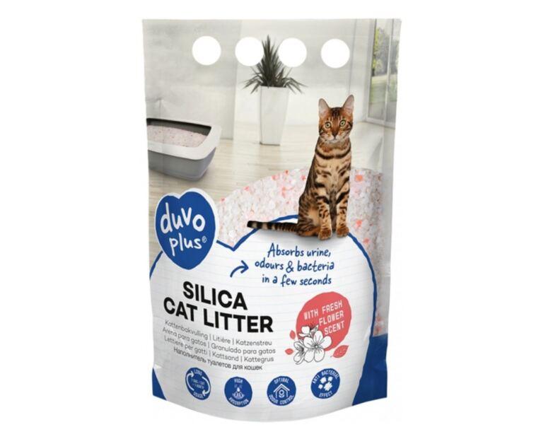 Areia Sílica de Flores para Gato Adulto Duvo Plus
