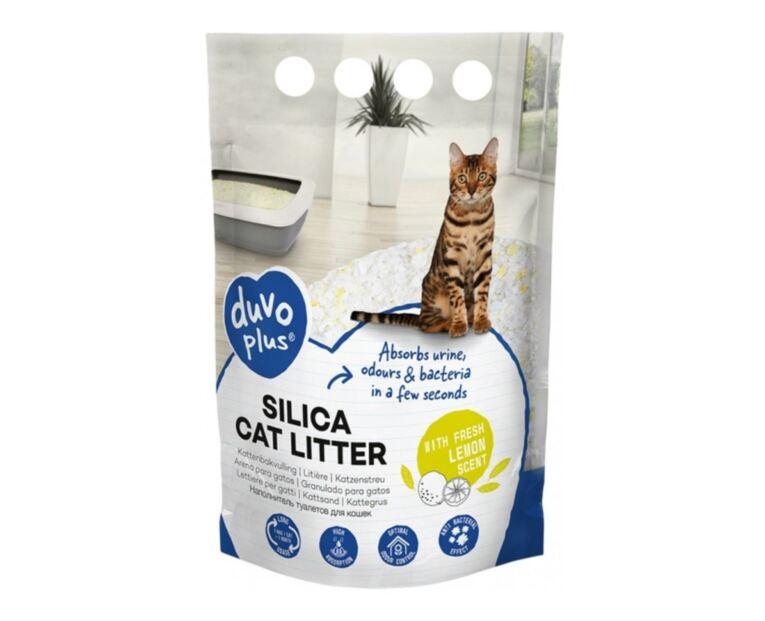 Areia Sílica de Limão para Gato Adulto Duvo Plus