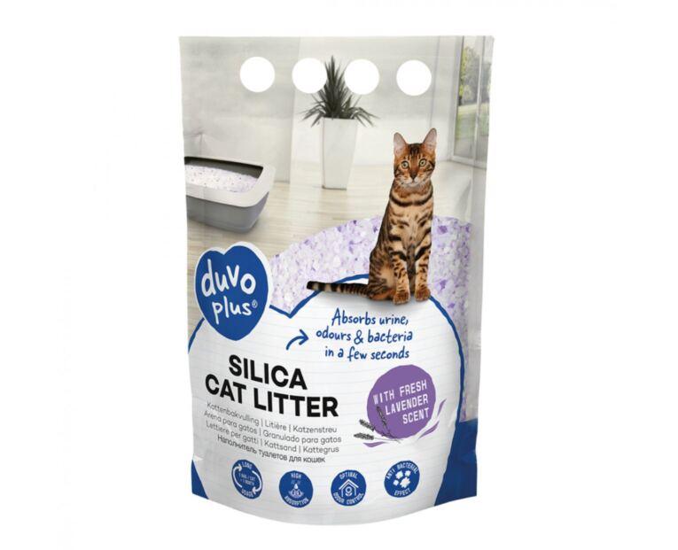 Areia Sílica Lavanda para Gato Adulto Duvo Plus
