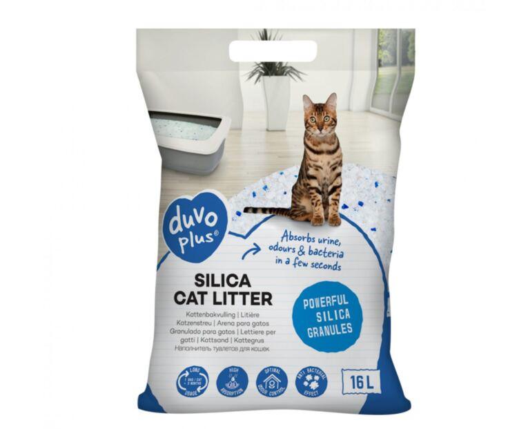 Areia sílica Duvo Plus para gato adulto