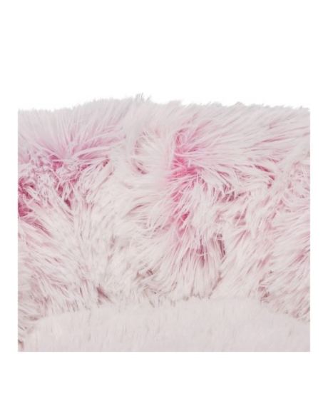 Cama Harvey Redonda Branco Rosa 2