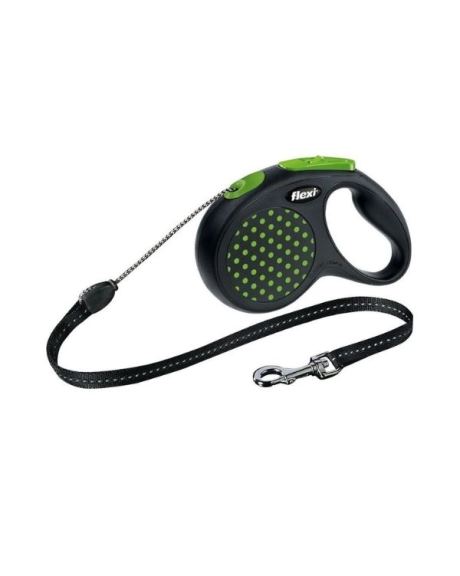 Trela Flexi Design Corda Verde