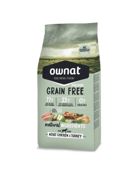 Ração Ownat Grain Free Prime Frango e Perú
