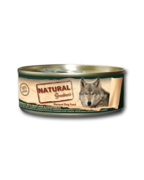 Natural Greatness Wet Frango, Fígado e Vegetais 156gr