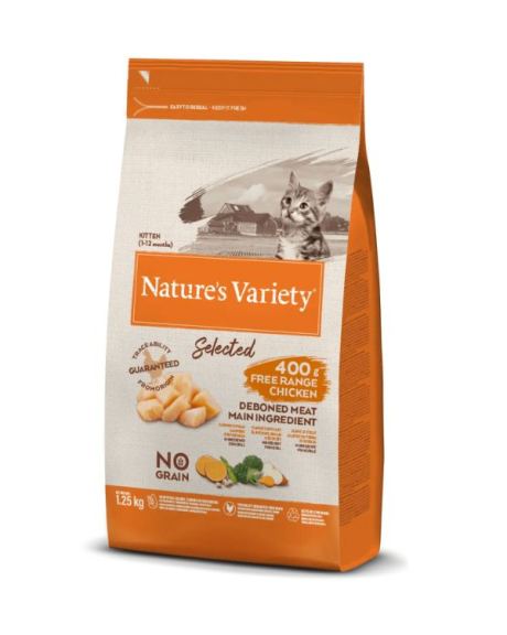 natures variety kitten frango campo