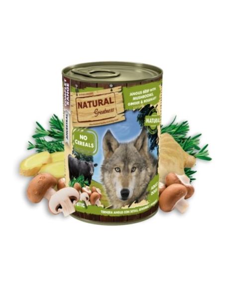 Natural Greatness Wet Angus com Cogumelos