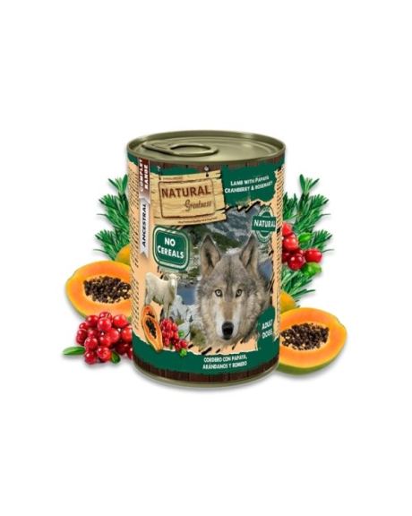 Natural Greatness Wet Cordeiro com Papaya 400gr
