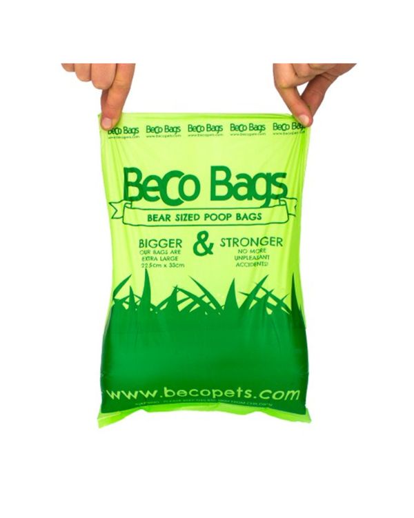 Sacos biodegradáveis Beco Bags aberto
