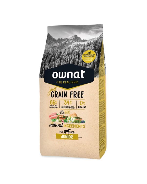 Ownat Just Grain Free Júnior 14 Kg