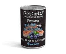 Petfield Wetfood Cão – Salmão e Mirtilo 400gr